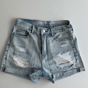 American eagle high waisted jean shorts